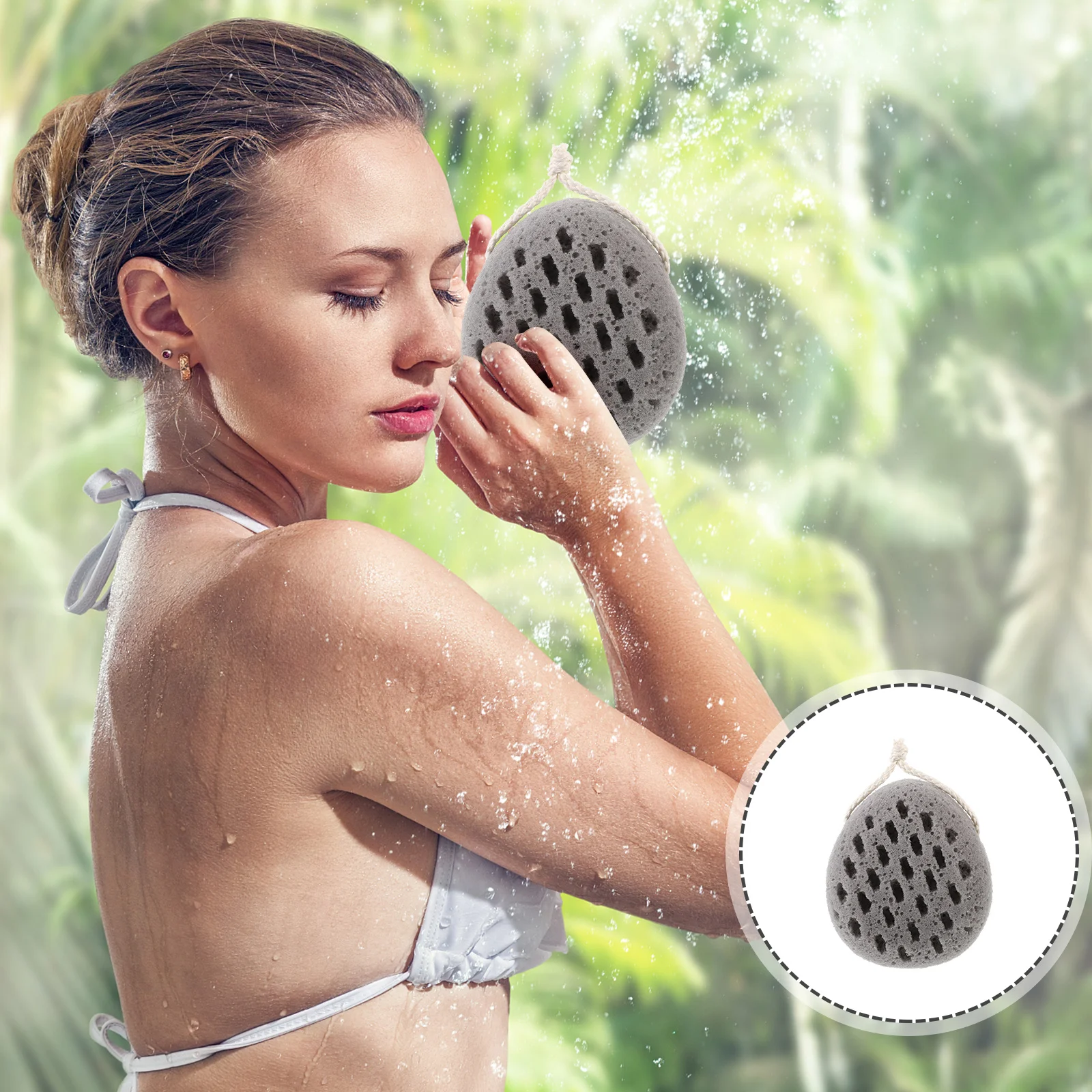 

Bath Sponge Shower Scrubber Exfoliating Body Cleaning Reusable Supple Safe for Family Kids Shower Sponge Body Scrubber