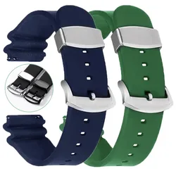 for Seiko Prospex Series SPR009 SKX007 SKX009 Silicone Watch Strap 20mm 22mm Watch Band Ring Clasp Pin Buckle Bracelet Wristbelt