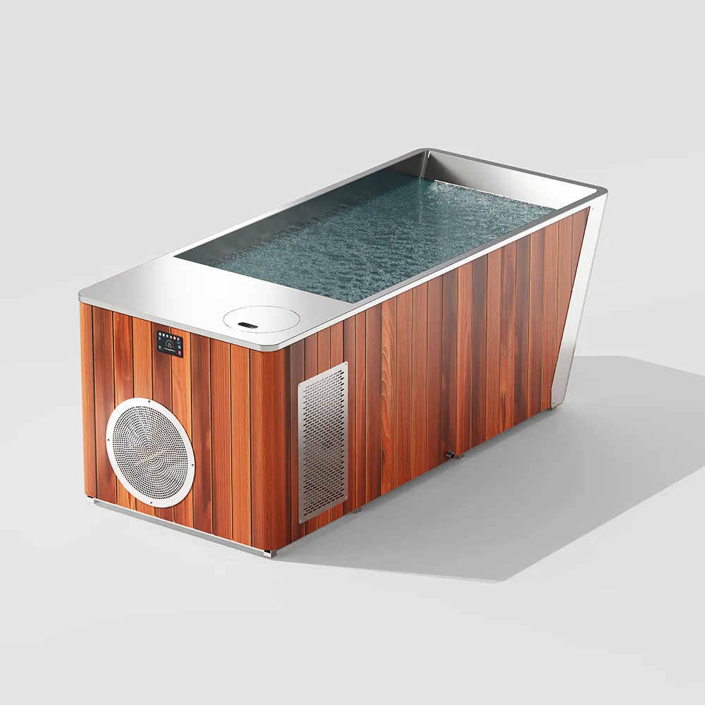 Stainless Steel Cold Plunge Ice Bath Tub With Chiller Filter Heater Gym Fitness Use Outdoor Indoor Water Bath System Durable