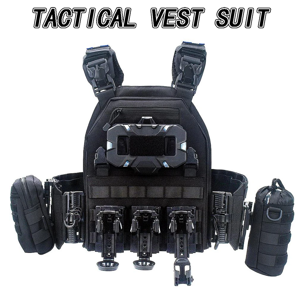 

Tactical Vest Suit Breathable Lightweight Multifunctional Vest Quick Release Kit Navigation Board First Aid Kit Heat Eva Board