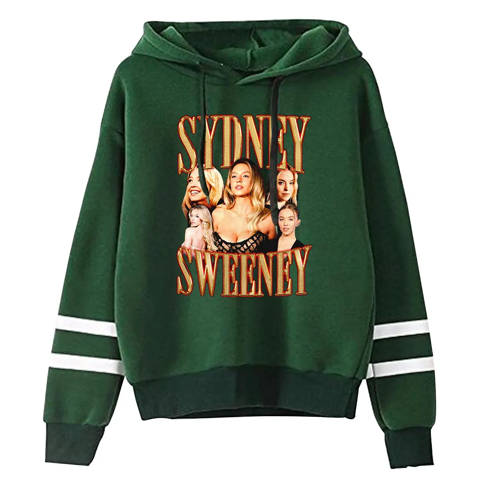 Sydney Sweeney Vintage 90s Pullover Hoodie Merch Hoodie Fashion Tracksuit Sports Pullover Fashion Pullover Sweatshirt