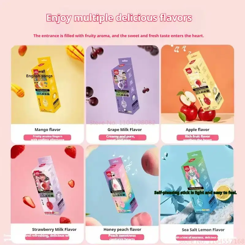 Disney Zootopia 2, Piruleta Musical Sin Azúcar, Caramelo con Voz Cantante, Figura de Anime, Snack Saludable y Divertido, Regalos para Niños, Cumpleaños, Fiestas