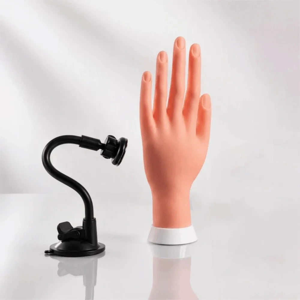 1 Set Magnetic Nail Art Practice Hand Positioning Bendable Flexible Training Mannequin Hand Fake Hand Soft