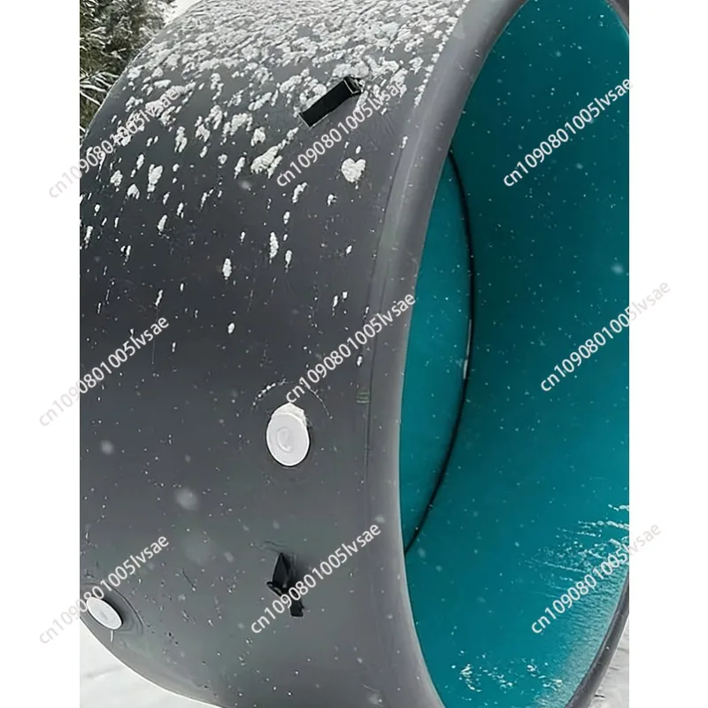 5m Diameter Drop Stitch Inflatable Above Ground Pool 1.5m Depth Round Swimming Pool for Backyard Resort & School