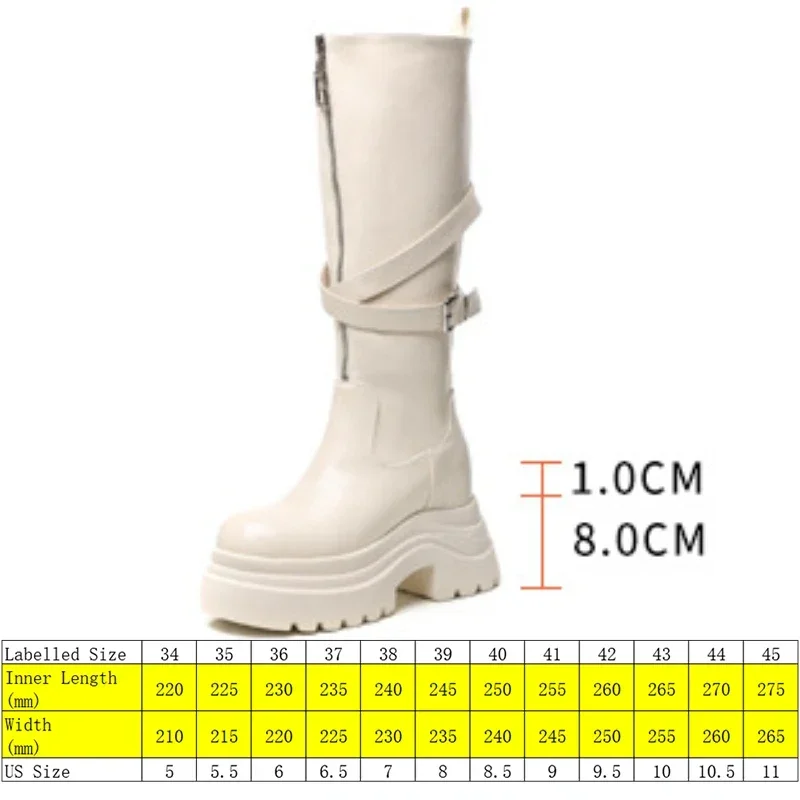 Fujin 9cm Microfiber Women Boots Knee High Fashion British Ankle Spring ZIP Synthetic Boots Leather Autumn Platform Wedge Shoes