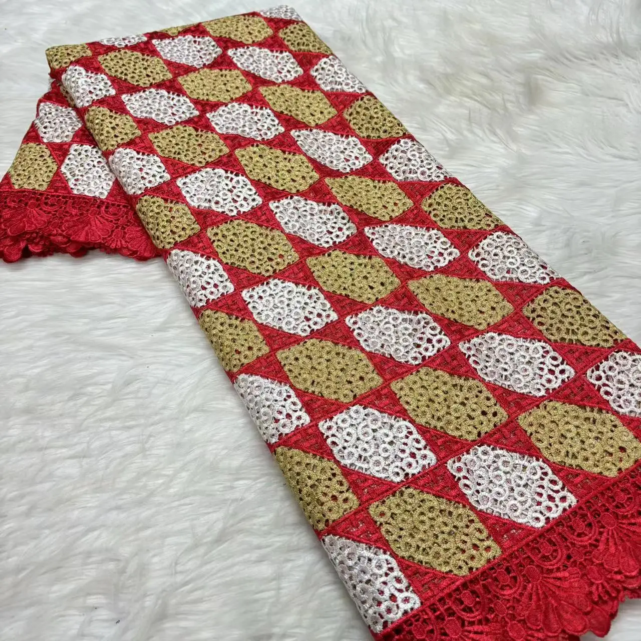 

High Quality Switzerland Cotton Lace 5yards African Embroidered Lace Fabric 100% Cotton For Nigerian Wedding Cloth M5-622-1