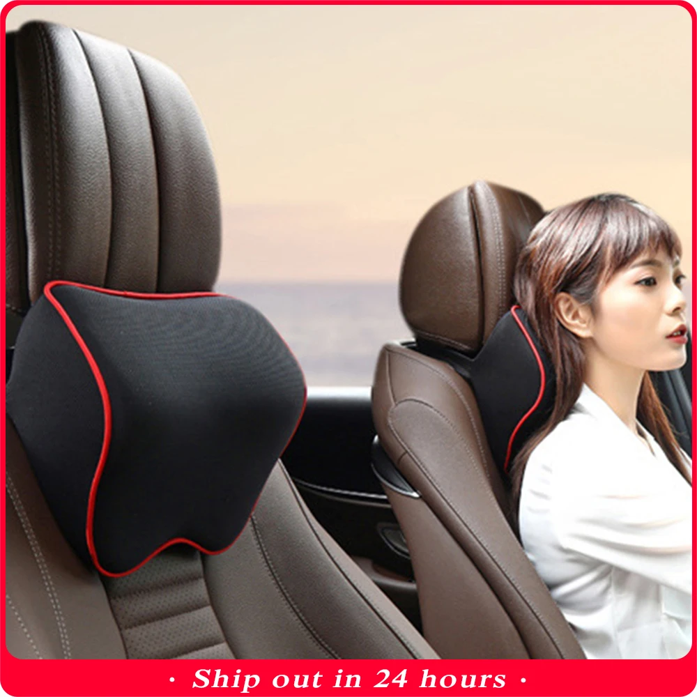 

Car Neck Headrest Pillow Car Accessories Cushion Auto Seat Head Support Neck Protector Automobiles Seat Neck Rest Memory Cotton