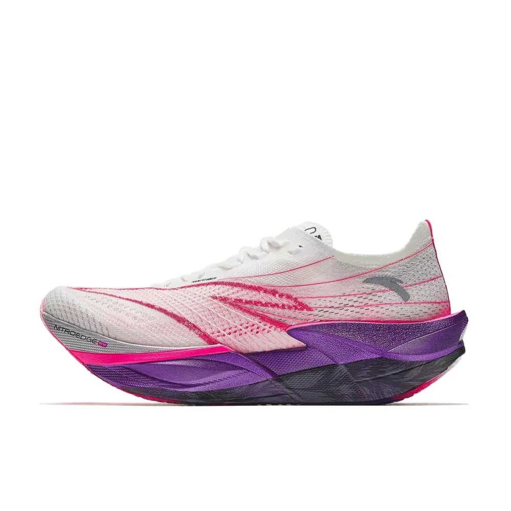 Anta C202 6.0 PRO Round-Toe Lace-Up Low-Top TPU/PU/Carbon Fiber Marathon Racing Running Shoes for Men 112445571-10
