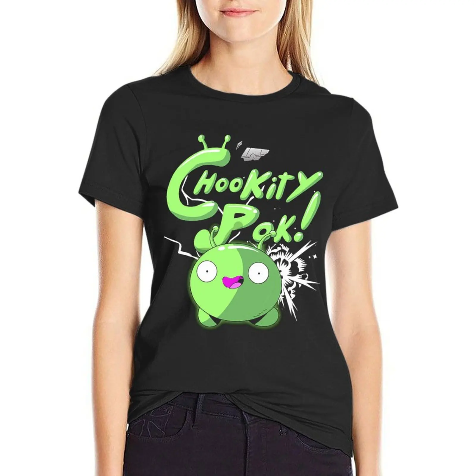 

CHOOKITY POK T-Shirt cute tops Short sleeve tee Aesthetic clothing Women's clothing