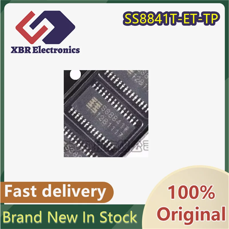 (8/20 Pieces) SS8841T-ET-TP SS8841T ETSSOP-28 40V/2.5A Two-Channel H-Bridge Driver Chip IC Brand New Original Product In Stock