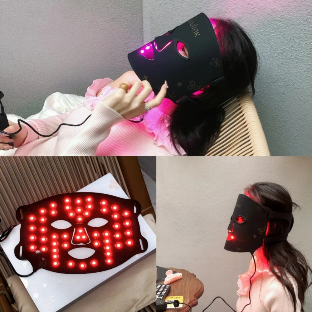 The New LED Beauty Salon Mask Beauty Instrument Large Row Lamp Mask Instrument Can Lighten The Spot Tighten The Skin Repair Skin