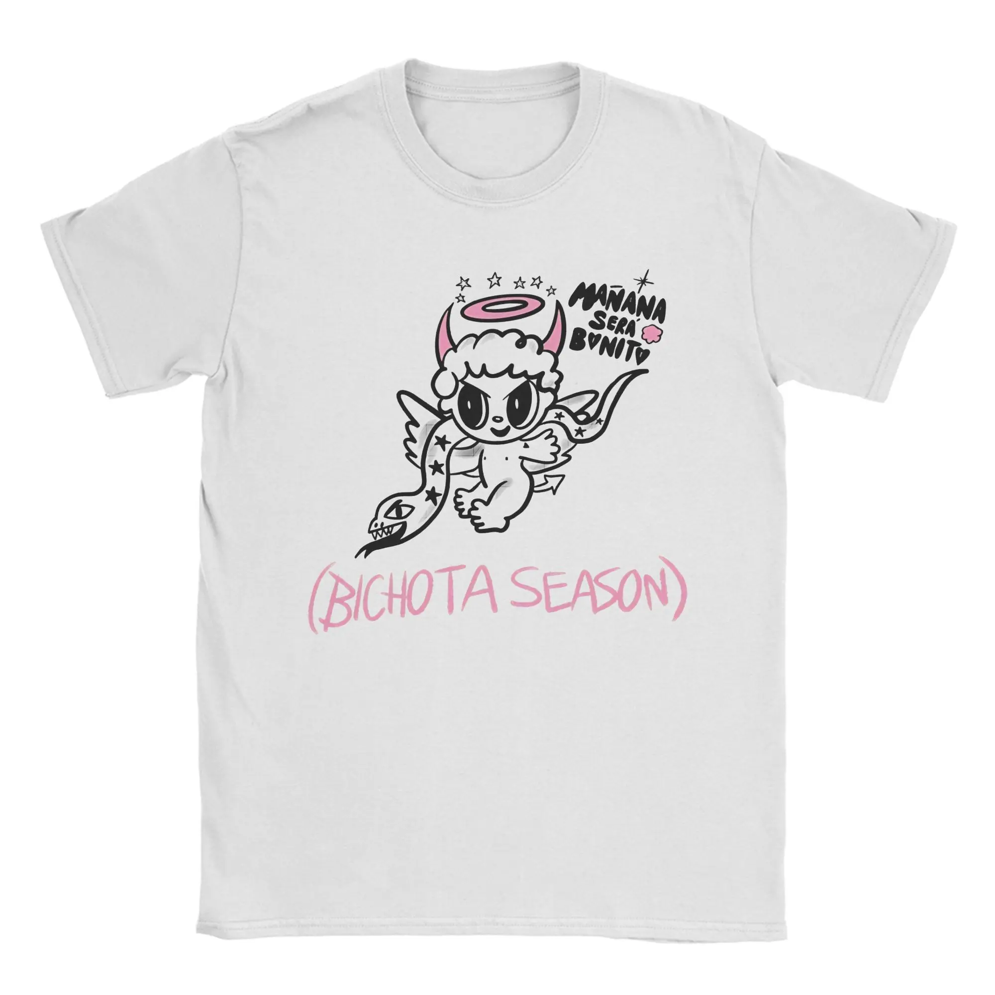 Camiseta Bichota Diablito Karol G, camisetas populares de manga corta, ropa de calle, camisetas de verano de algodón puro 4XL 5XL 6XL