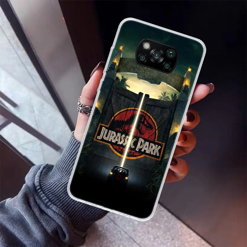 Jurassic Park Dinosaur World Phone Case For Xiaomi Redmi Note 10 9 9S 8 8T 9T 7 Pro 5 Mi 12T 11T 10T 11 12 Lite A2 A3 11i Cover 