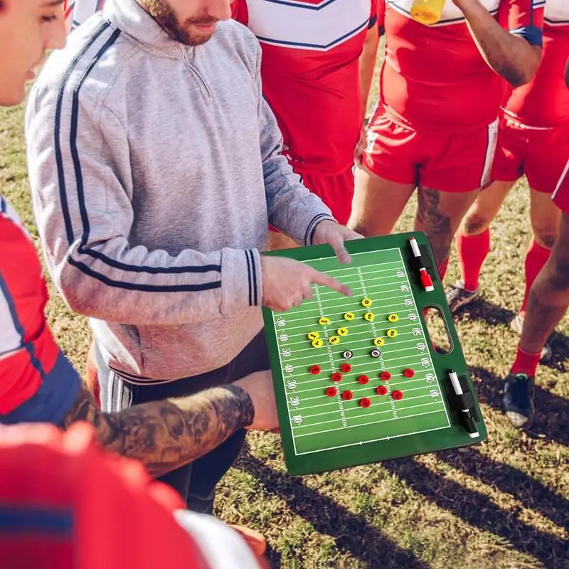 Sport Coaching Board Tactics Boards Long-Lasting Coaching Board Portable Coaching & Referee Marker Boards For Coaches Football