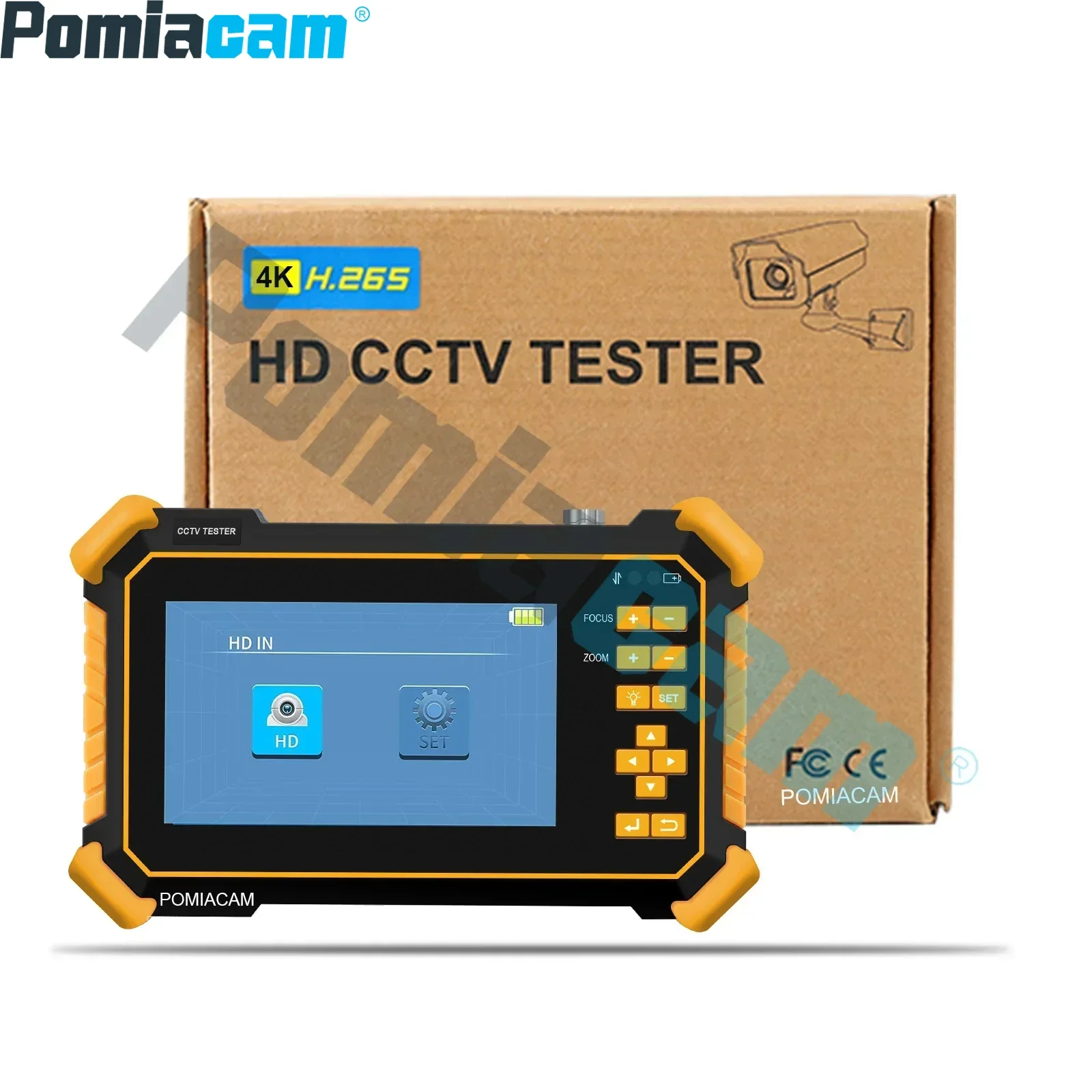 HD2900 Versatile 4-in-1 8MP CCTV Tester with PTZ and Power Output Compatible with TVI CVI  AHD CVBS HD Camera Tester