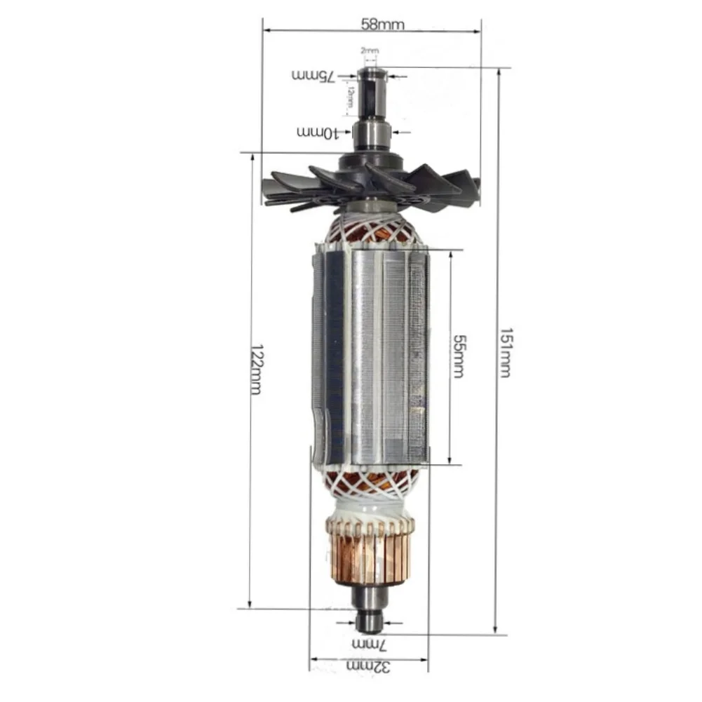 Electric Grinder for Rotor As Picture 954 Angle Grinder Rotor High-quality Metal Construction Precision Engineered Design