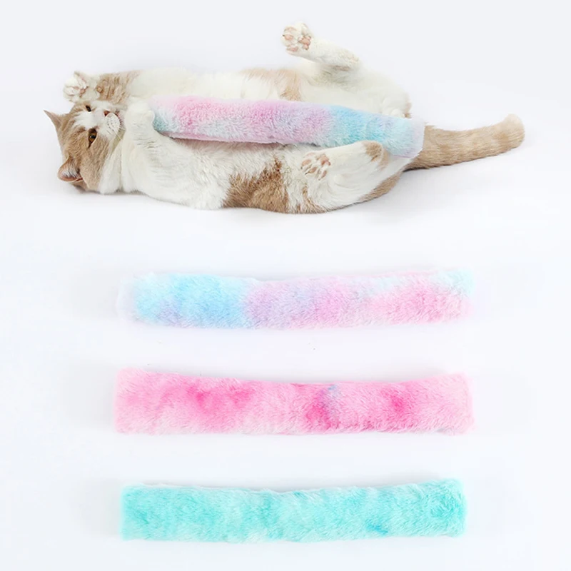 Plush Cat Pillow Toy - Chewable Teaser Stick & Dental Chew Toy For Kittens - Fun Companion For Playtime And Relaxation