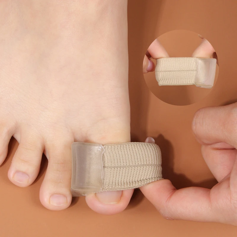 Corrector de Hallux Valgus para dedos de los pies, vendaje de silicona para corrección de valgo del pulgar, separador de dedos grandes, herramienta para el cuidado de los pies, 1 piezas