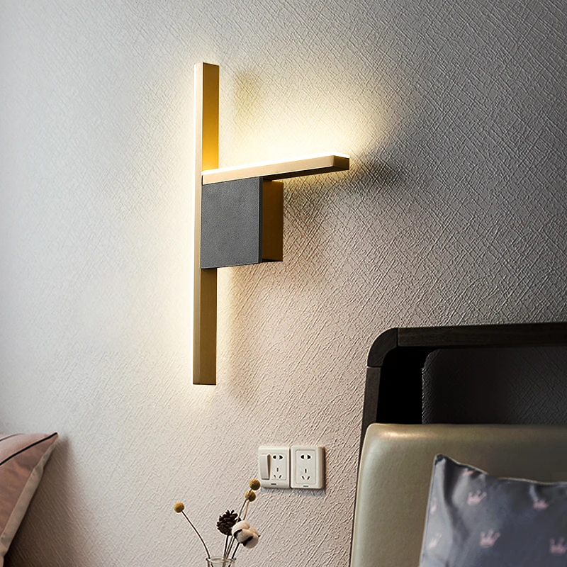 Lámpara de pared artística, lámpara de pared de latón, iluminación decorativa para el hogar, lámpara led de noche para dormitorio, lámpara de espejo para baño, lámpara de pared para sofá y sala de estar