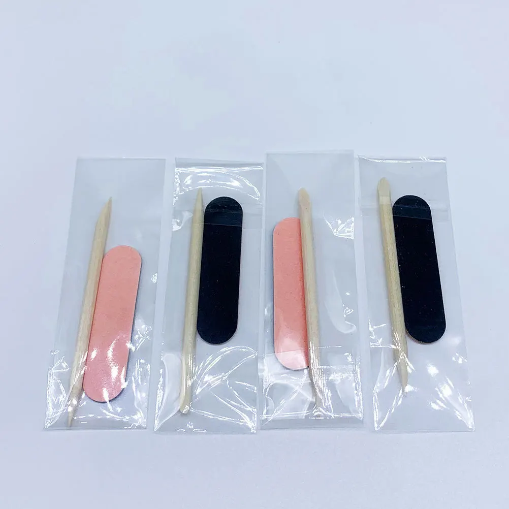 

100 set Nail Files Mini Manicure Tools For Home Salon Professional Pedicure Filing Shaping Buffing Strips Wooden Picks Handheld