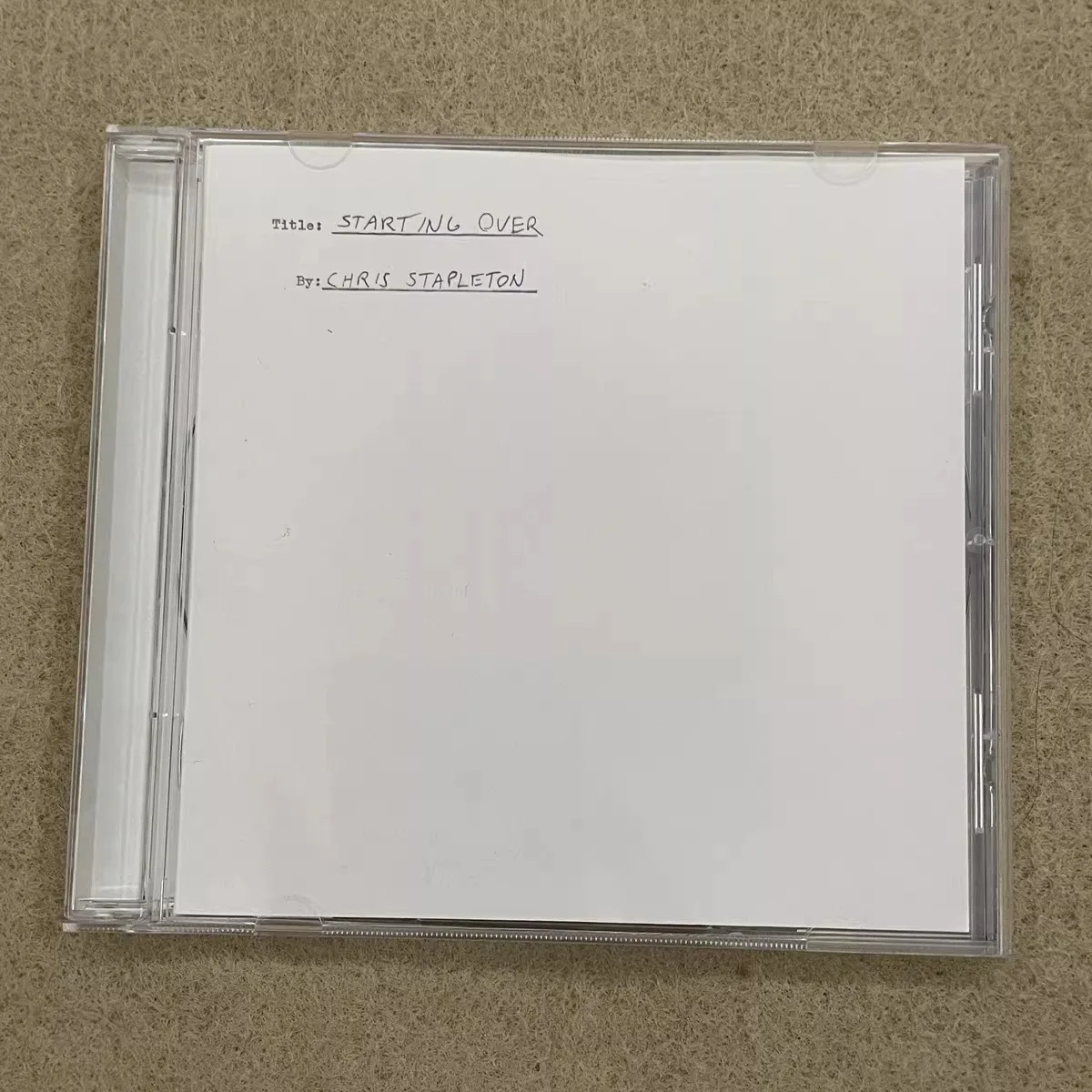 

Chris Stapleton Starting Over – American Country Rock Rich Soulful Male Vocals Original Country Bluegrass Studio Album