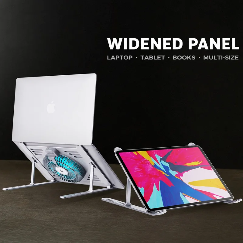 高さ調節可能、折りたたみ式、アルミ製、最大5kgまで対応、1 - Cooling Stand Tablet のレビューと価格