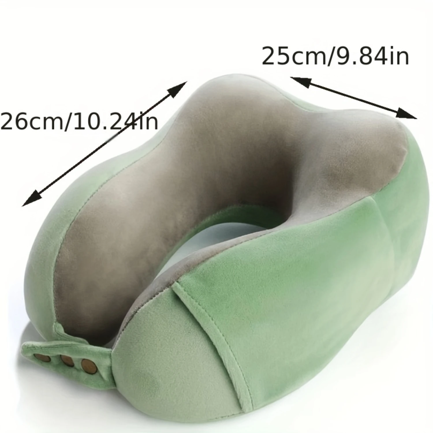 U-Shaped Memory Foam Neck Protection Pillow - Disassembles & Washes Easily for Travel & Aircraft Use