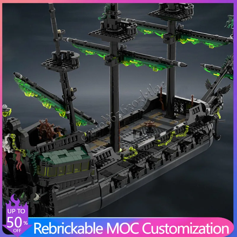 

NEW 3317PCS Customize Combination Set Horror Curse Sailboat MOC Building Blocks Model Children Assembly Christmas Gifts DIY Set