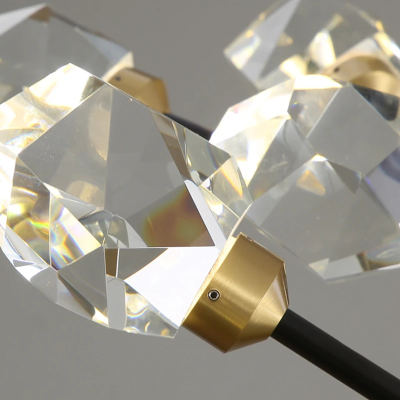 Modern Pendant Lights LED Crystal Gold Luxury Lighting Fixture Restaurant Kitchen Living Room Bedroom Home Decor Chandelier Lamp