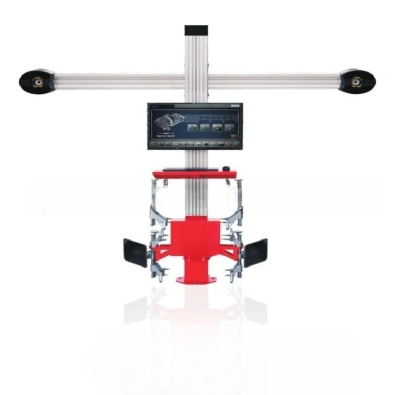 Fixed 3D wheel aligner, tire pressure sensor compatible