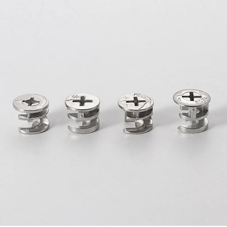 20Pcs 10mm~15mm Thickening Three In One Connector Eccentric Wheel Furniture Drawer Lock Screw Fastener Furniture Connector