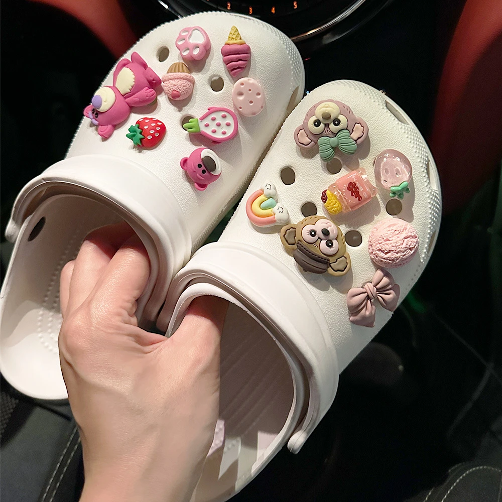 Милый медведь 3D подвеска для обуви DIY украшения для обуви аксессуары для сумки Bogg шлепанцы сандалии сабо подарки для детей