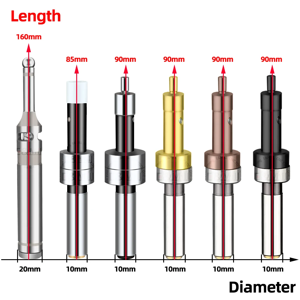 Photoelectric edge finder centering rod machining center ceramic electronic LED Buzzer milling CNC machine tool accessories SEF