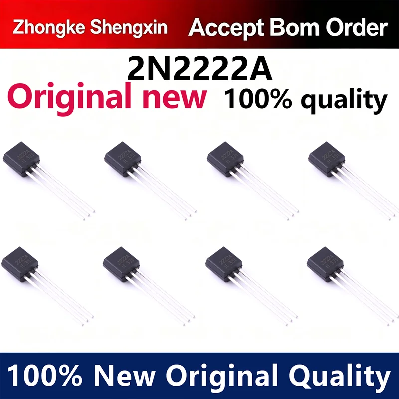 （5pcs-100pcs）2N2222A 2N 2222A 2N22 22A   Brand new original