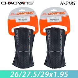 CHAOYANG H-5185 Bicycle Folding Tire 26/27.5/29x1.95 SHARK SKIN Lightweight MTB Mountain Bike Racing Off-road Tire Cycling Parts