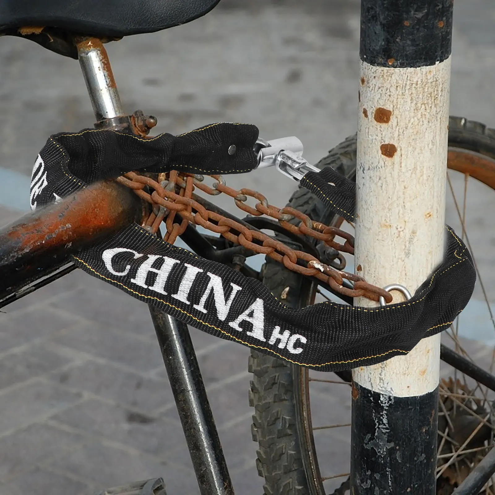 

Heavy Duty Bike Chain Lock Anti-Theft Strong Bearing Capacity for Motorcycle Bicycle Electrombile Bike Accessories