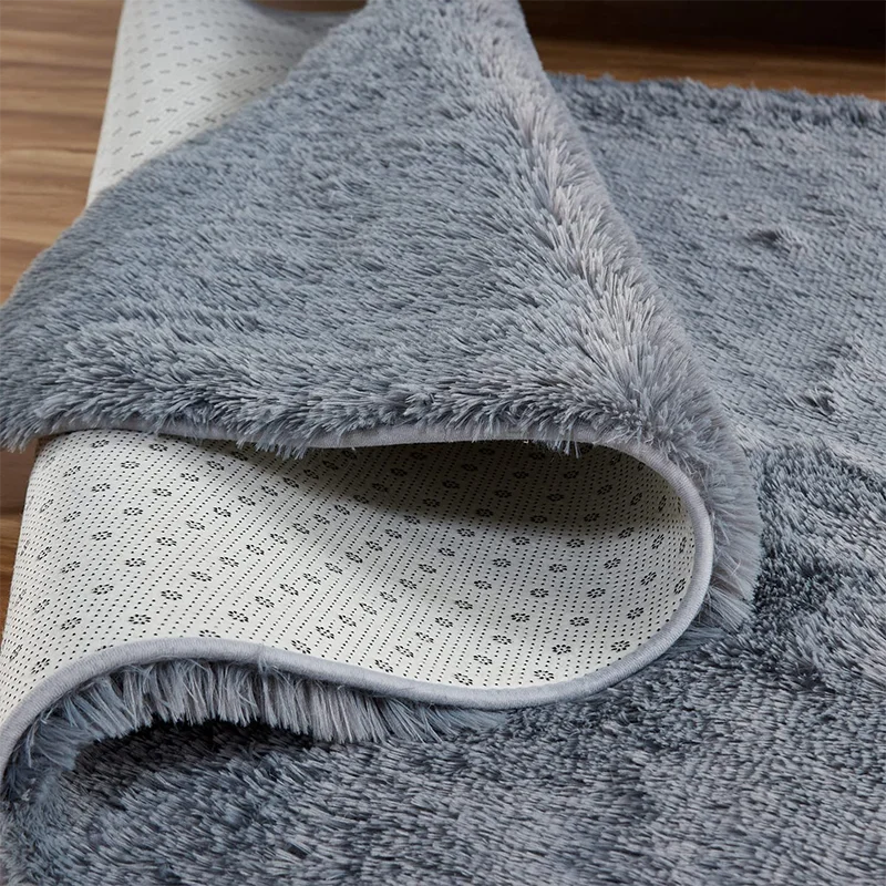 Shaggy Gray Area Rug 6