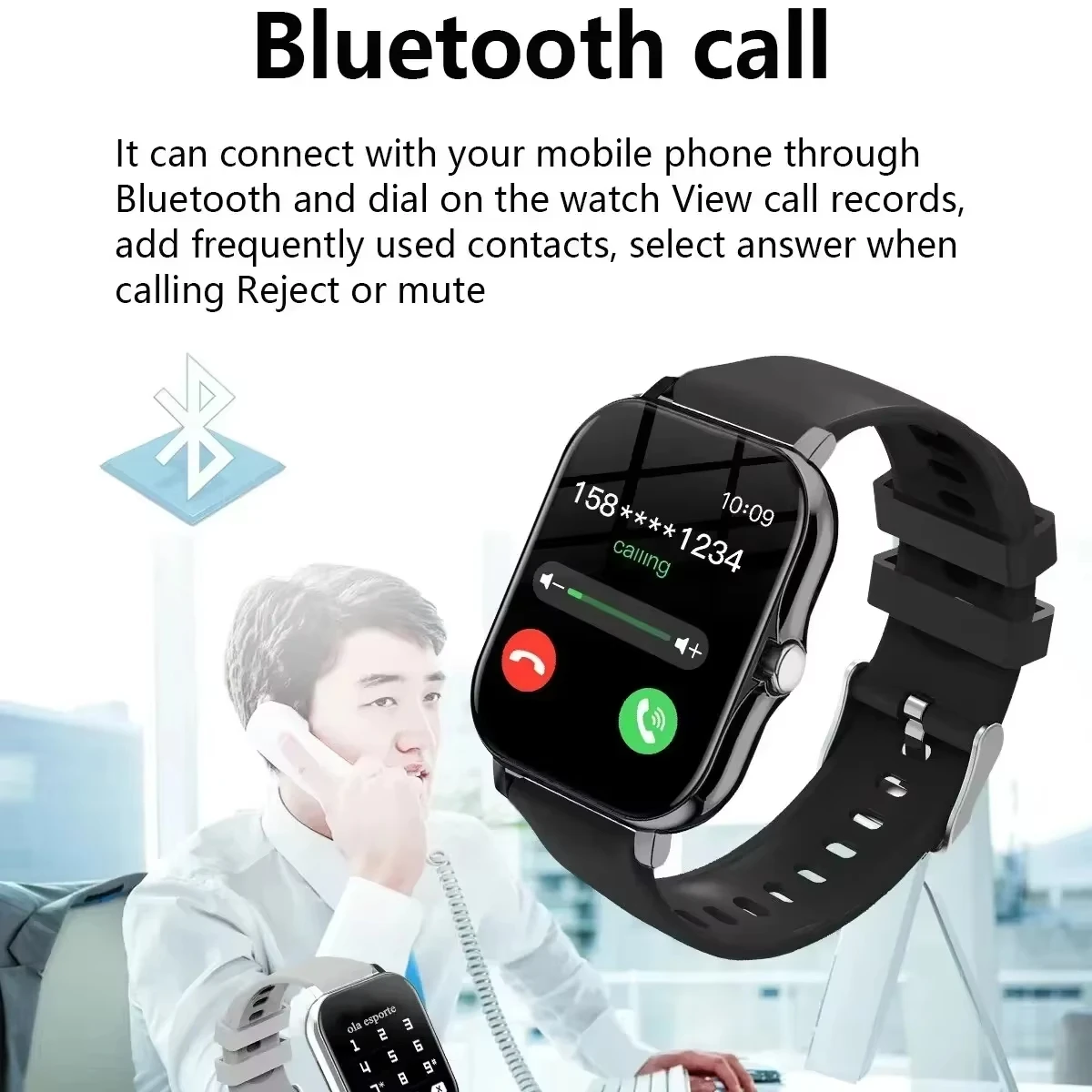 OPPO, superventas, nuevo reloj inteligente para hombres y mujeres, el más nuevo reloj deportivo con caras, llamadas Bluetooth, teléfonos deportivos para Fitness, Android iOS - Image 5