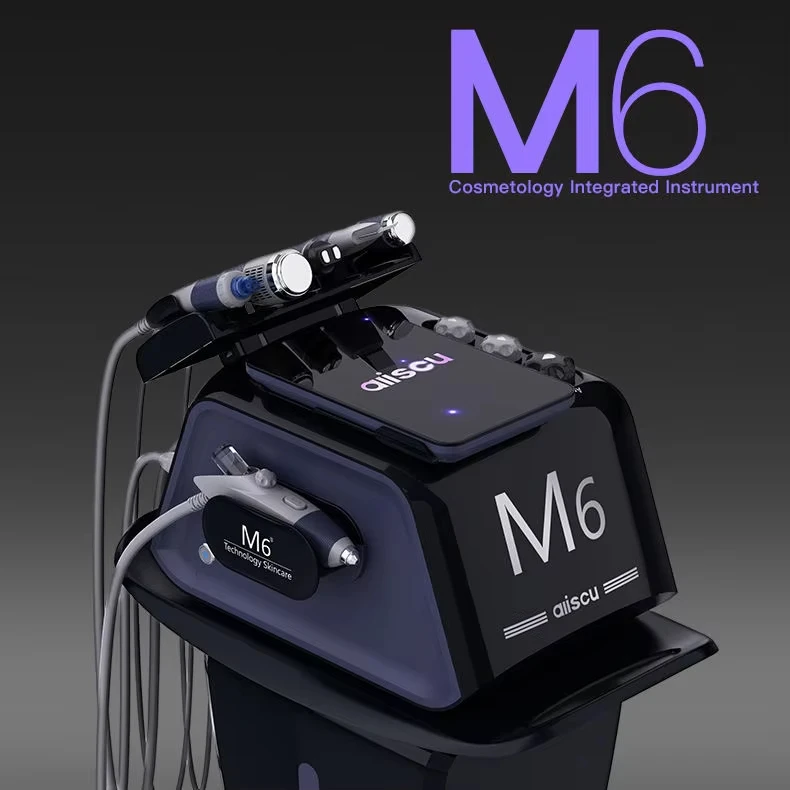 

6-in-1 Oxygen Hydro Dermabrasion Machine for Deep Skin Cleaning Facial Whitening Microdermabrasion Blackhead Removal Home Beauty