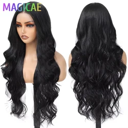 13X4 Body Wave Lace Frontal Wigs 30inch Ombre 6/613 Blond 27# Bio Synthetic Heat Resistant Swiss Transparent Frontal Wigs