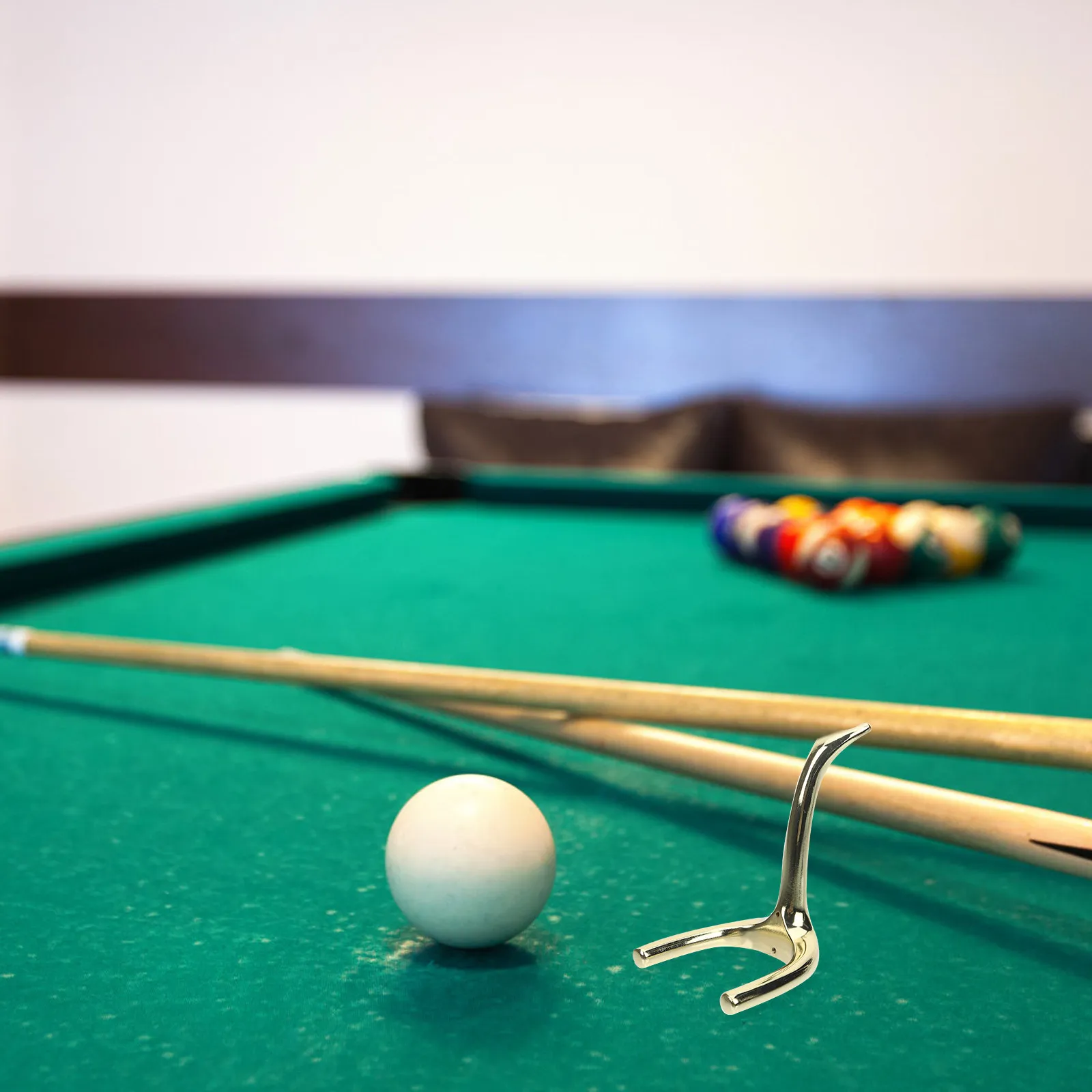 

Premium Sturdy Pool Cue Bridge Head for Billiards Snooker Games Easy Install Portable Metal Bridge Rest Fits Most Cue Sticks