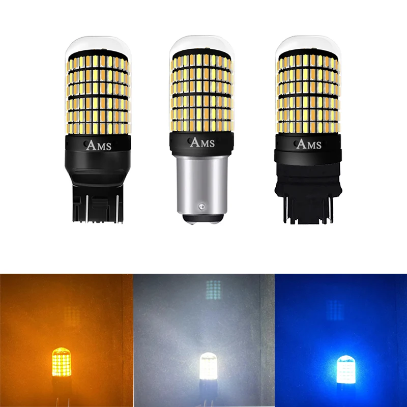 2Pcs 1156 Ba15s T20 LED P21W 1157 Bay15d LED Canbus Bulbs No Hyper Flash lights 7443 3157 Auto Car Turn Signal Parking Lights