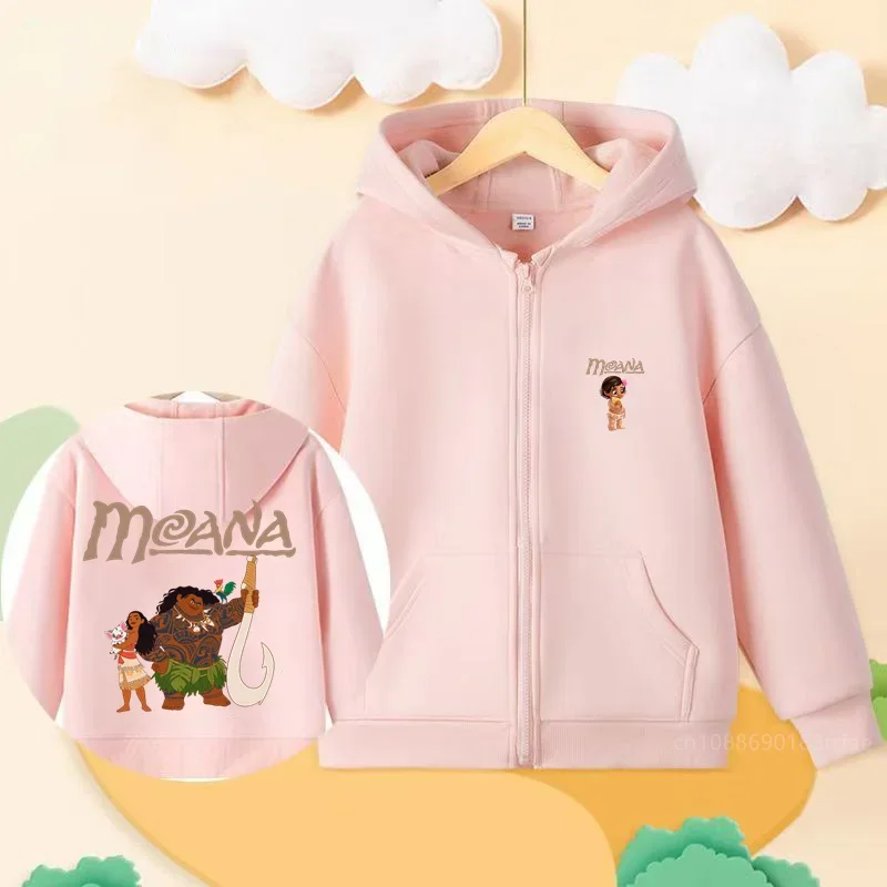 Moana Children\'s Hoodie, Zipper Hoodie, Hoodie, Casual Fashion Top, Jacket, Boys and Girls