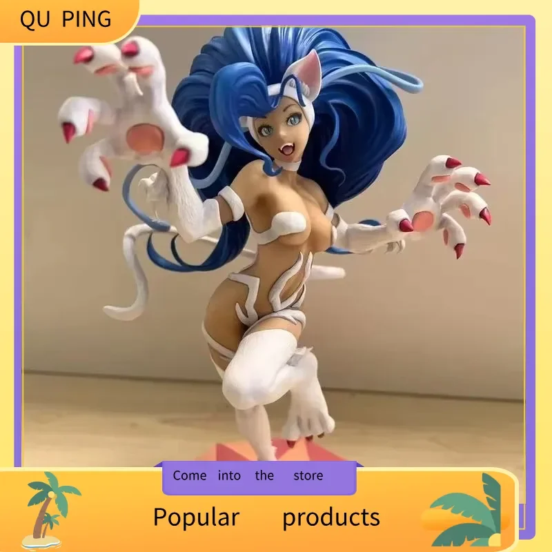 

Anime PVC Figure Demon Warrior Morrigan Lilith Felicia Triple Female Character Standing Pose Statue for Desktop Decoration Gift