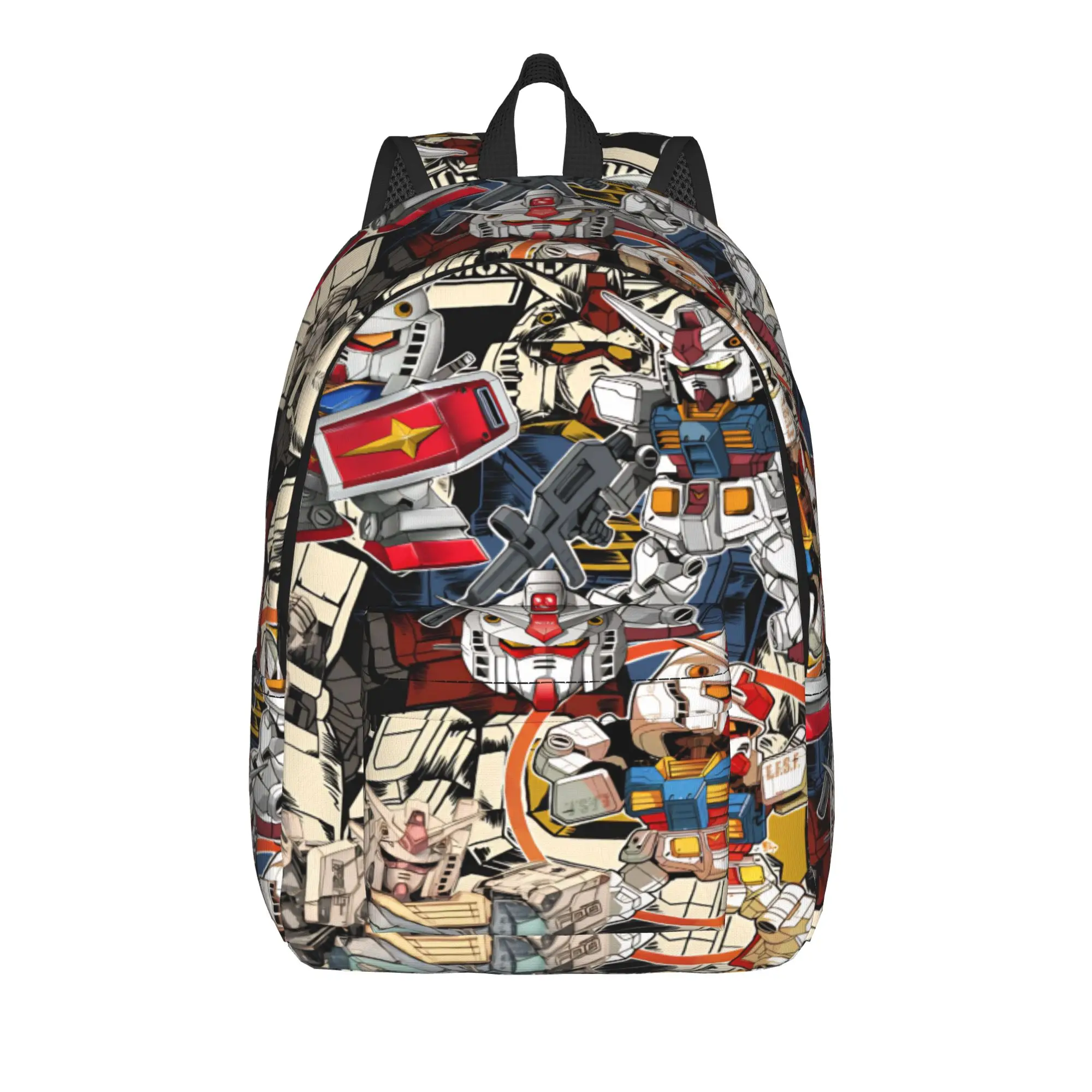 mobile suit gundams Casual Backpack Outdoor Student Work  Daypack for Men Women Laptop Canvas Bags