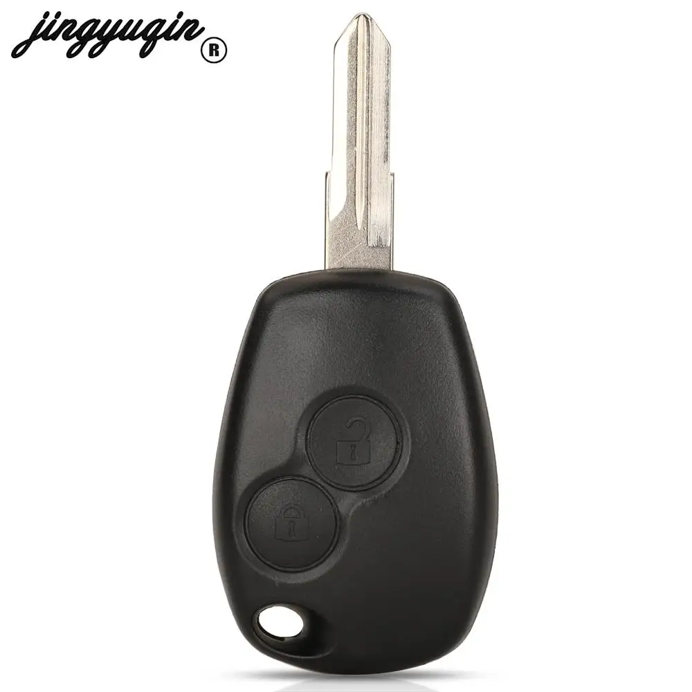 jingyuqing 10pcs Remote Car Key 433Mhz For Renault Duster Modus Clio 3 Twingo DACIA Logan Sandero PCF7947 PCF7946 Chip 2Button