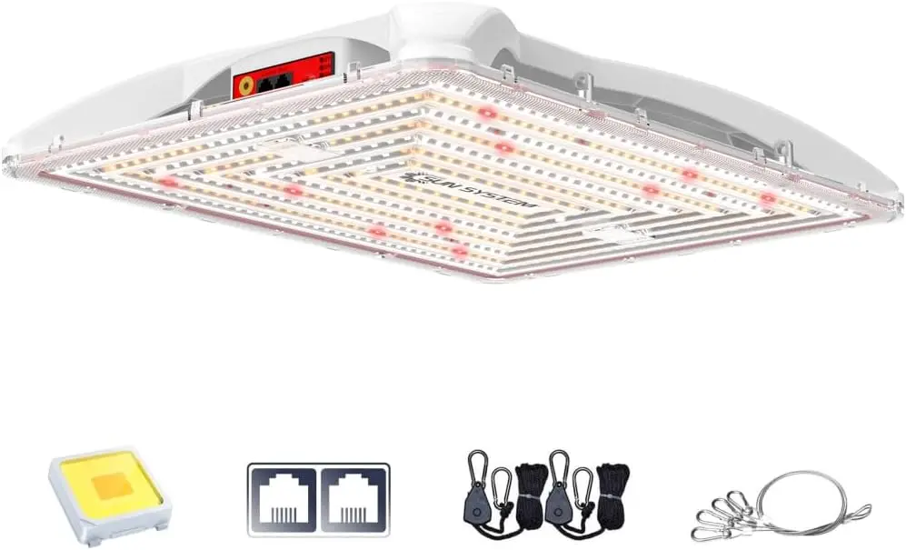 

100W Full Spectrum LED Grow Light for Indoor Plants - Dimmable, Daisy Chain up to 512 Units, 2 Year Warranty
