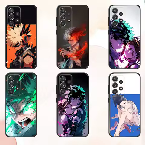 My H-Hero A-Academia Phone Case For Samsung S25,S24,S21,S22,S23,S30,Ultra,S20,Plus,Fe,Lite,Note,10,9,5G Black Cover