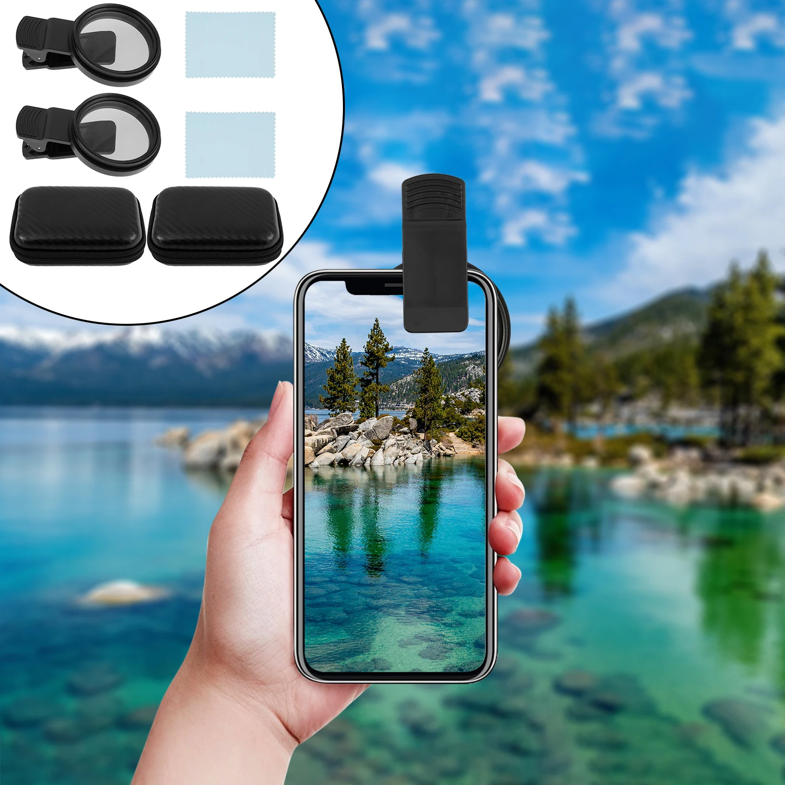

Plastic Len Filter Kit Reduce Reflection Circular Polarizer Enhance Color Polarizing Filter Improve Clarity Polarizer Camera Len