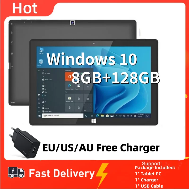 10.1 INCH A1 64 Bit 8GB DDR RAM 128GB ROM AR10 X5-Z8350 X64 Windows 10 Tablet PC 1920 X 1200 IPS Screen WIFI Quad Core